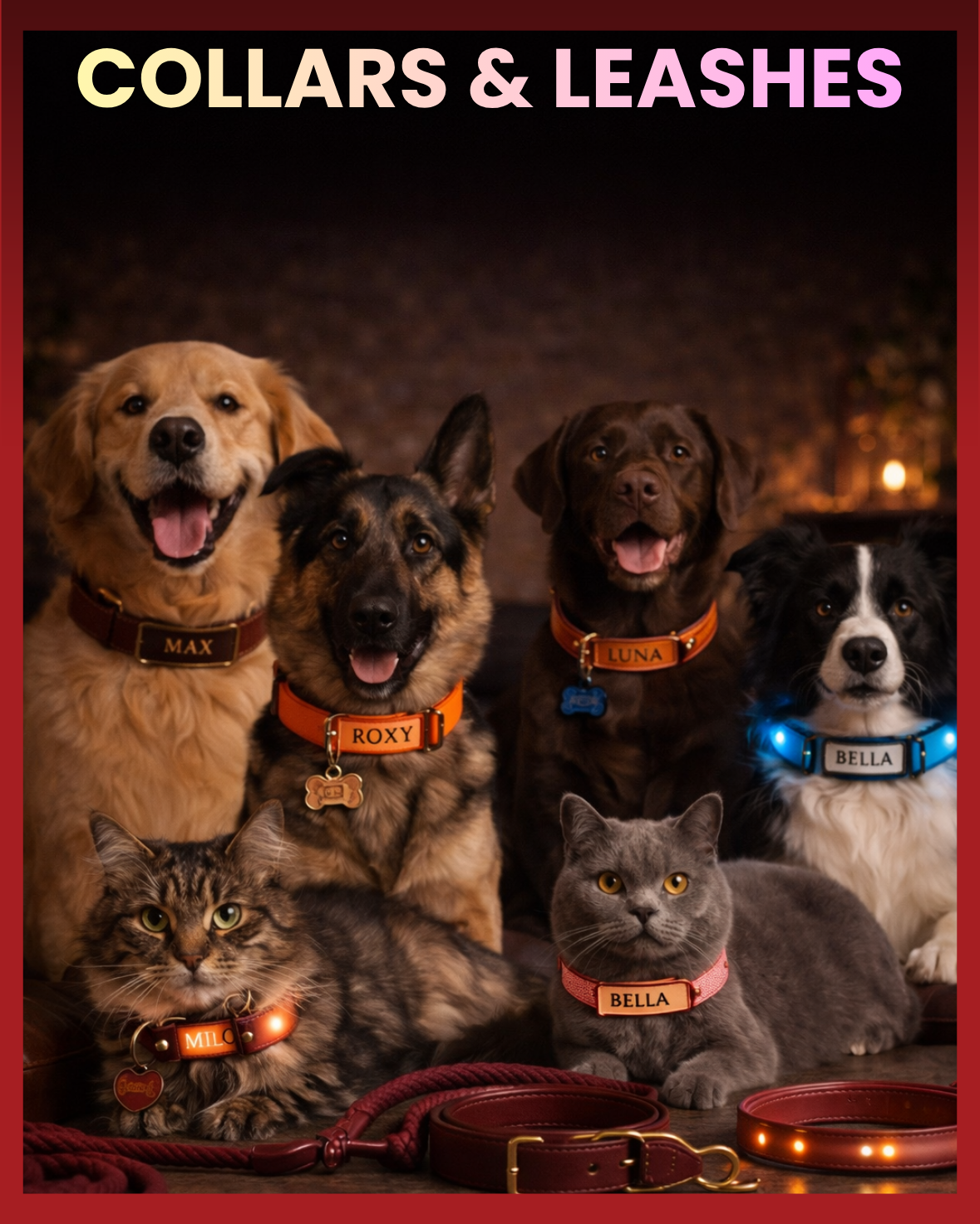 COLLARS & LEASHES