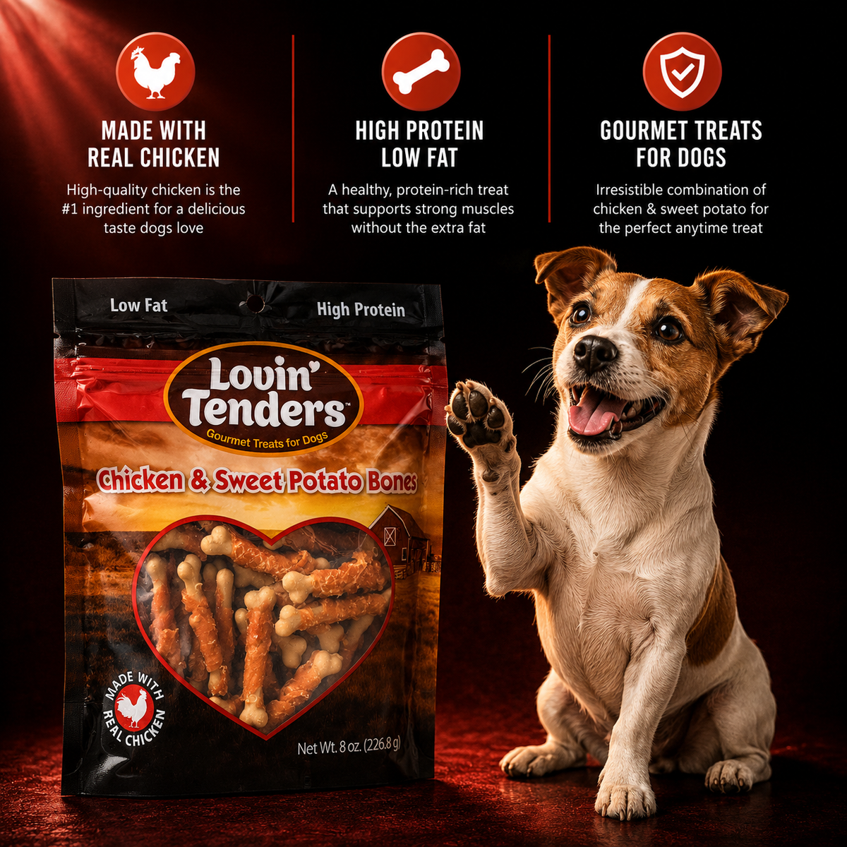 Furera Lovin Tenders Chicken n Sweet Potato Dog Bones
